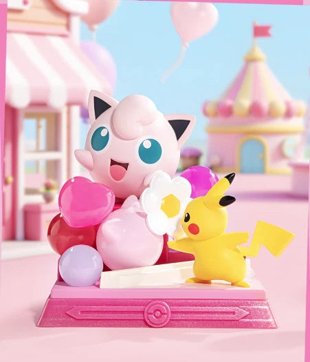 Pokémon Funism figure Pikachu en Jigglypuff schattige scène collectible