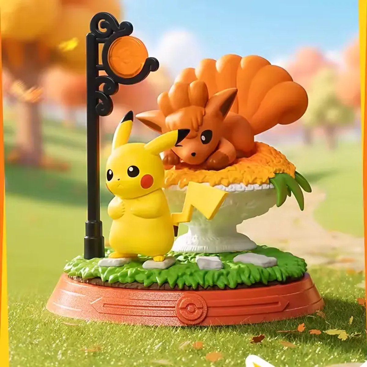 Pokémon Funism figure Pikachu en Vulpix herfst scène collectible